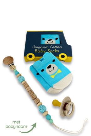 Babysokjes Beer Set Blauw