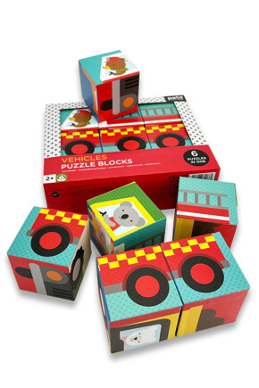 Puzzelblokken Voertuigen